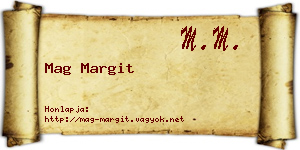 Mag Margit névjegykártya